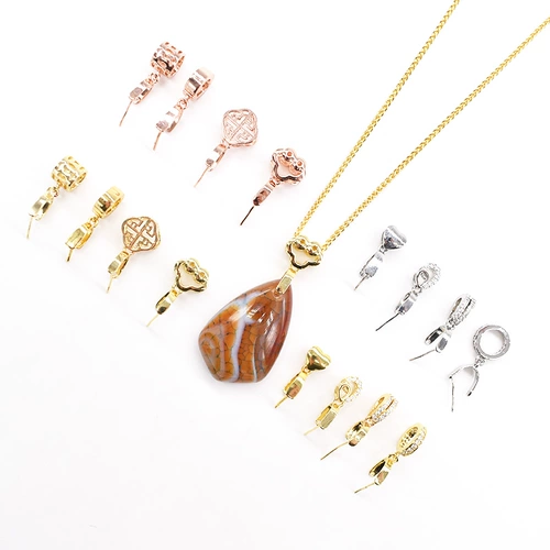 Подвеска, изумрудный Будда, чай Тегуаньинь, застежка, ожерелье, золото 750 пробы