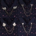 Phiên bản Hàn Quốc của cổ áo đơn giản pin khóa quần áo phụ nữ chuỗi cá nhân áo sơ mi trâm cài cổ áo khóa cổ áo nam huy hiệu - Trâm cài trang sức cài áo Trâm cài