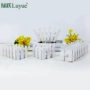 [Bước nhảy vọt màu xanh] Hàng rào bằng gỗ màu trắng Đồ hoa bằng gỗ Vasware Hoa sắp xếp Hoa chậu hoa P008 - Vase / Bồn hoa & Kệ giỏ cắm hoa