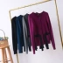 G ¥ 30 dài tay vòng cổ cardigan hàng duy nhất đa nút áo khoác ngắn mùa thu 2018 new loose áo len nữ áo len nữ form rộng Cardigan