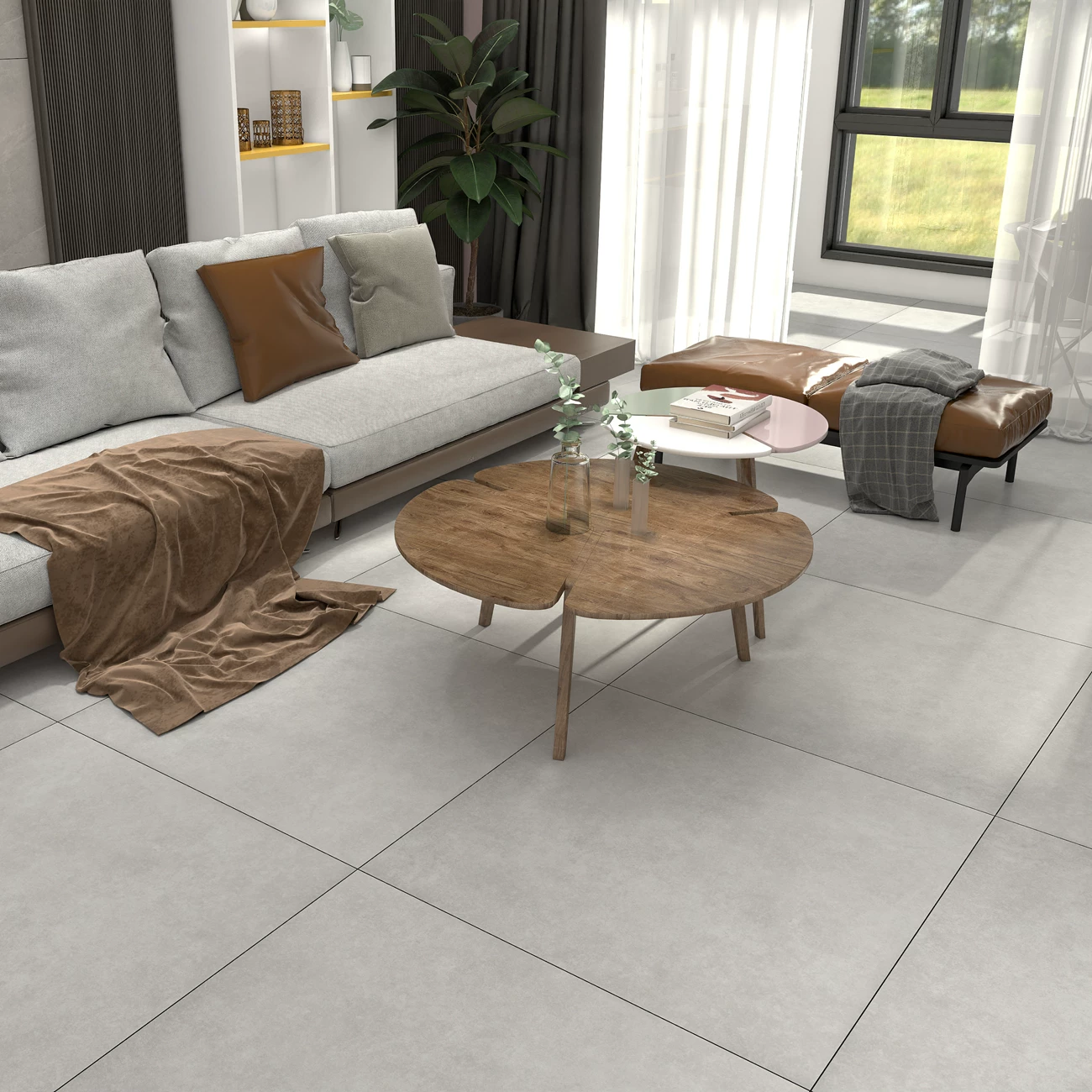 Серые антикварные плитки 800x800, ретро гостиная, 600x1200 противоскользящие плитки, матовые износостойкие плитки 600