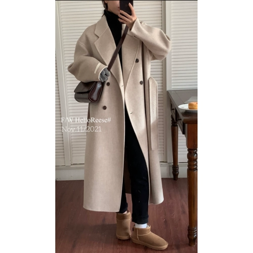 Демисезонное двусторонное шерстяное пальто