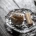 Xã hội sứ cũ Khay thủy tinh pha lê Phong cách Nhật Bản dày tay nồi thủy tinh mang khay sáng tạo phụ kiện đĩa trái cây - Trà sứ