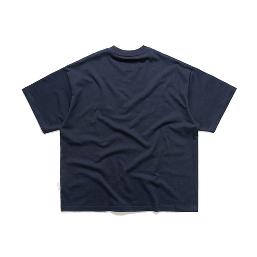 Японская комфортная хлопковая футболка с коротким рукавом для отдыха, свободный крой, 320 грамм