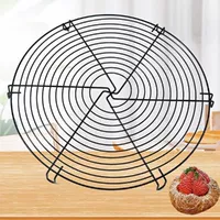 304 Stainless Steel Round Bbq Net Round Cake Cooling Tray