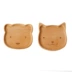 Toàn bộ gỗ khay động vật mèo con gấu hoa văn gỗ sồi tấm gỗ không sơn màu xanh lá cây đĩa gỗ - Tấm
