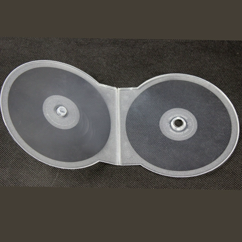 12 граммов некрипленного пластикового прозрачного CD -коробки CD DVD DVD -вентилятор -вентилятор с оболочкой CD -Round Lem -Circular Hese Disc Disc