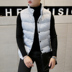 2017 mùa đông Hàn Quốc phiên bản của tự trồng cổ áo nam cotton vest nam ngắn cotton vest nam áo khoác thanh niên vest vai vest Áo vest cotton