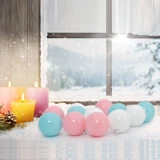 马卡龙圣诞球装饰挂件挂饰吊饰屋顶商场橱窗布置酒店专柜幼儿园