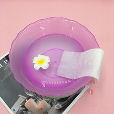 Пластиковые горшки 小号洗脸盆磨沙小洗面盆防摔防水专用袋子花边塑料盆美容院用