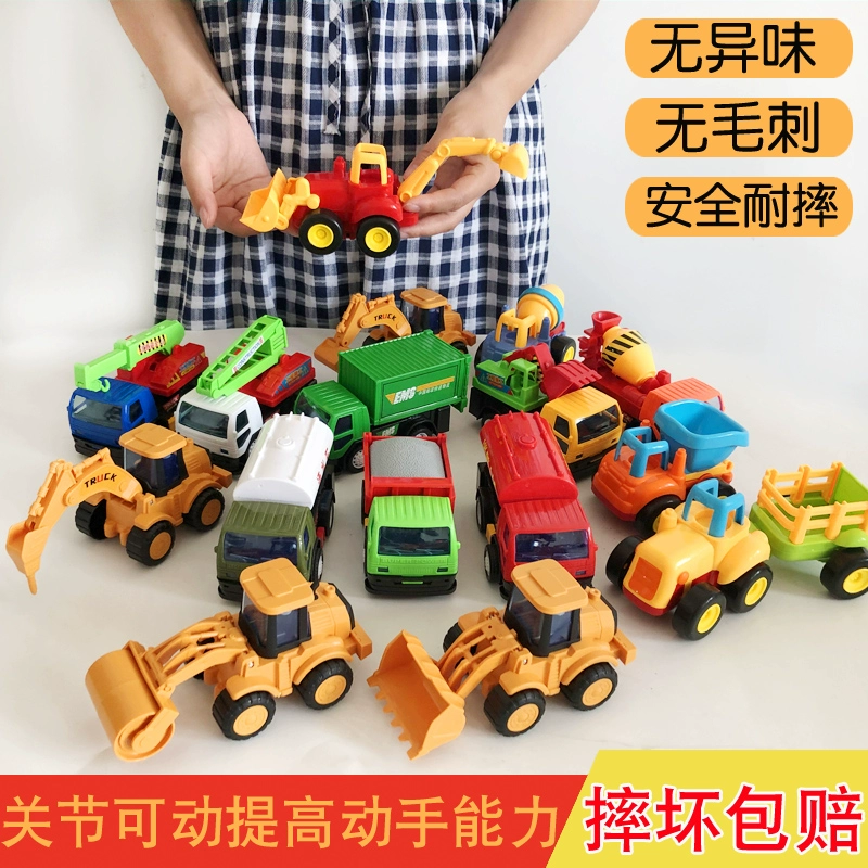 Đồ chơi trẻ em ô tô quán tính ô tô kéo lại mô hình xe kỹ thuật trẻ em tháo rời đồ chơi ô tô máy bay bé chống rơi - Đồ chơi điều khiển từ xa