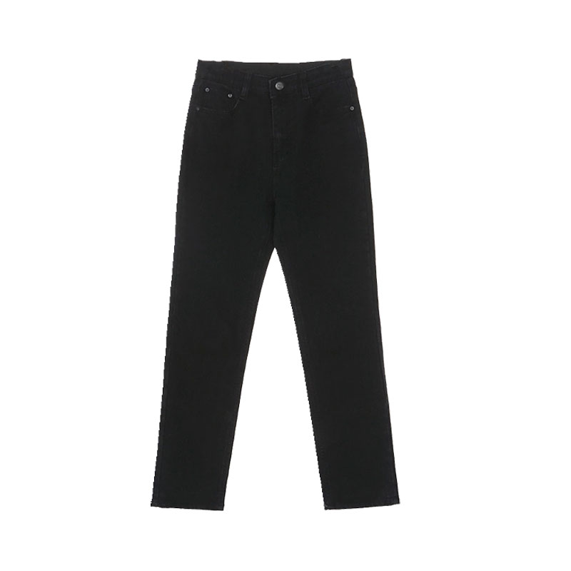 Black smoke tube straight-leg jeans for women, 2022 summer thin new style for petite women, 80% to 90% summer pants Item Picture