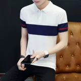 Летняя футболка polo для отдыха, сезон 2021, короткий рукав, в корейском стиле