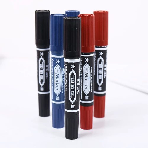 Черный вместительный и большой быстросохнущий маркер, большой лайнер