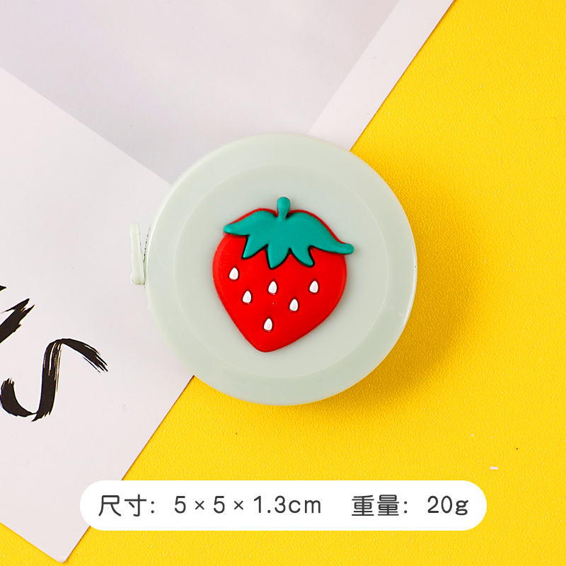 Strawberryruler Small tape measure Mini With you portable 1.5 Mipi ruler lovely Measure waist circumference bust Three circumference Soft ruler clothes ruler