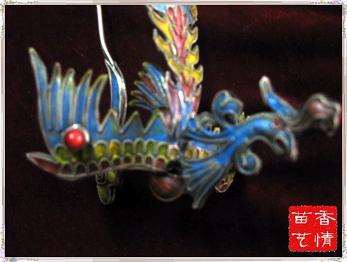 Феникс 凤/Guizhou Miao Head Dewelry Head Fork/Имитация старая булочка/кинораулисты/ретро/суд/суд