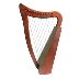 Đàn hạc cao cấp đàn lyre nhỏ đàn piano trẻ em Celtic Laiya Abao nhạc cụ Ailen cừu đàn hạc Kai - Nhạc cụ phương Tây