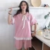 Top 2019 xu hướng thời trang mới nhỏ tươi đơn giản ngọt ngào dễ thương thoải mái đồ ngủ mỏng phù hợp với phụ nữ - Pyjama