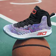 Giày bóng rổ trẻ em Oblhi Nike Curry 4 trẻ em 6 thế hệ 5 học sinh tiểu học trẻ em giày bóng xanh Giày thể thao trẻ em lớn - Giày bóng rổ