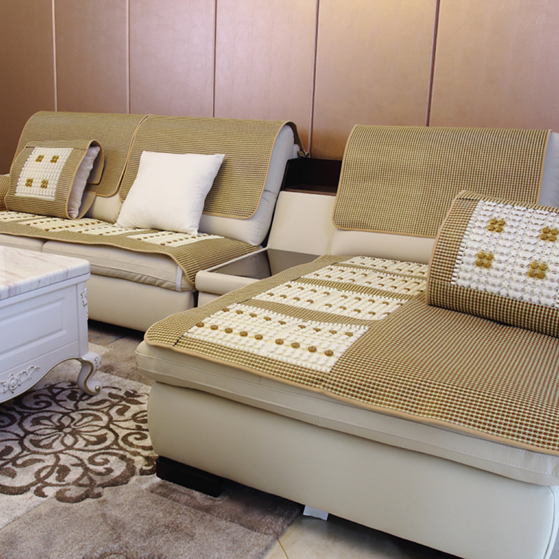 夏季冰藤隔热沙发垫凉席防滑透气简约现代组合沙发套坐垫用夏天款