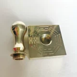 Даосский метод поставки Метод метод медного уплотнения Чистое медное тестирование Три Юани Тест и напечатанное настраиваемое медное уплотнение для сформулирования бронзовых знаков