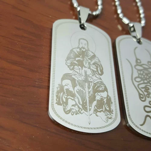 Подвеска даосского ожерелья, даооистский подарок, Женву Великий Император Сюантианский Божий Кулон Титановый сталь может быть зафиксирована на серебряной медаль