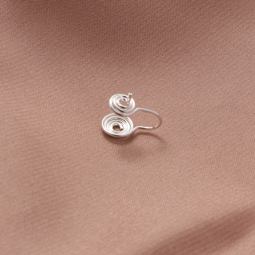 Натуральные клипсы, аксессуары, спираль от комаров ручной работы, без проколов ушей, простой и элегантный дизайн, DIY