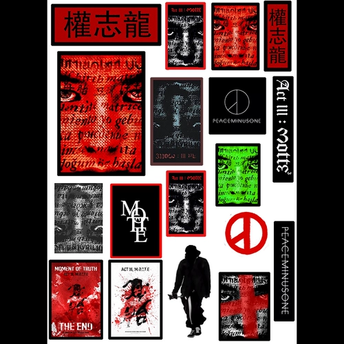 Bigbang Quan Zhilong GD Concert GD Maternal GD Concert Pattern Mobile Patch