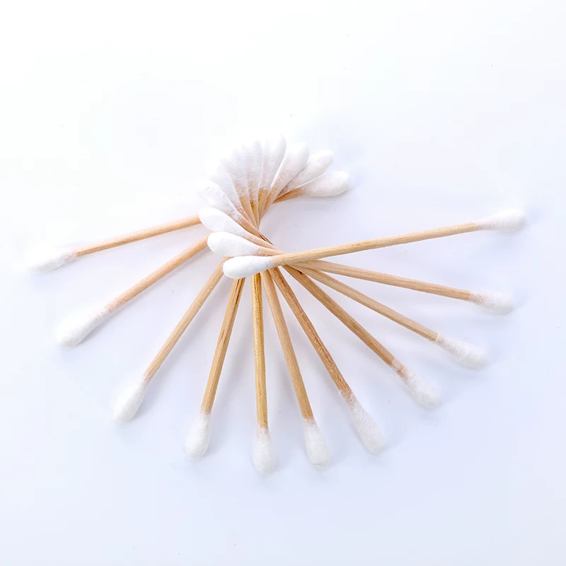 Cotton swabs, wooden double-sided cotton cotton pads, cotton balls