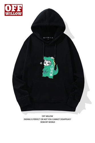 Толстовка с капюшоном, утепленная куртка, свободный крой