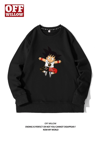 Dragon Ball, утепленная японская толстовка, свободный крой