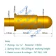 Đầu nối chân cắm lò xo pogopin hút từ với ăng ten lỗ vít đầu dò kiểm tra ống sạc kim pin kim