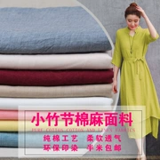 Trung Quốc Gió phần mỏng của mùa xuân và mùa hè bông váy nữ nhỏ lanh tre vải quần áo handmade diy kết cấu vải mẫu - Vải vải tự làm