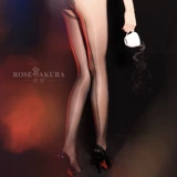 Купальник, тонкие линейные сексуальные шелковистые колготки