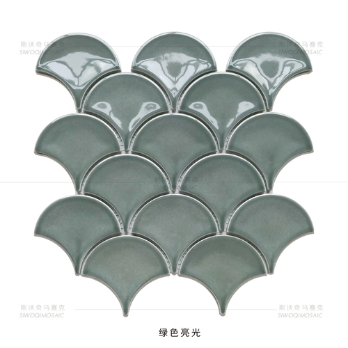 Вентилятор керамический мозаичный фон фон стены рыбь