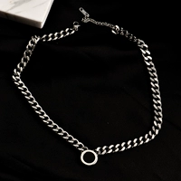 N187 римское ожерелье черного круга серебро