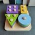 khối xây dựng trí tuệ Quill hình phù hợp với nửa năm bé tuổi mầm non đồ chơi giáo dục cho trẻ em trai và trẻ em gái 1-3 tuổi Đồ chơi bằng gỗ