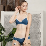 Yu Xiaodan EMILYYU Ba lê Modal Thoải mái Nhẫn thép siêu mỏng Bộ áo ngực - Bộ đồ lót