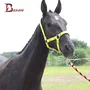 Cưỡi ngựa thể thao ngựa dây cương dệt dây ngựa dẫn huỳnh quang màu xanh lá cây ngựa được trang bị với tám chân rồng ngựa mũ cưỡi ngựa