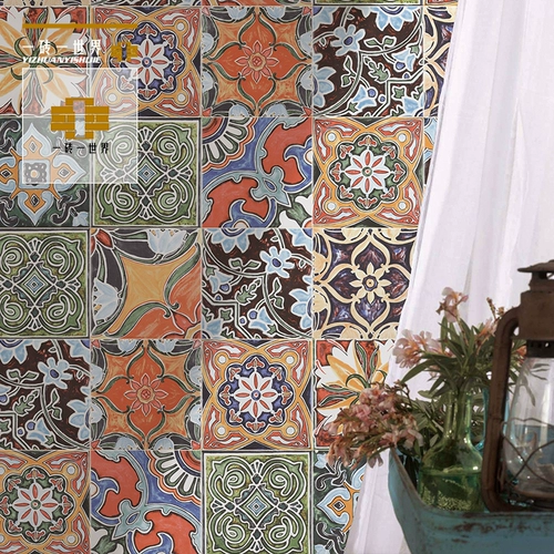 Маленькая плитка испанская рука -лаконичная кухня и лестница для ванной комнаты кирпич художественное фоновое цвет цветочный кусок кирпичная талия 150