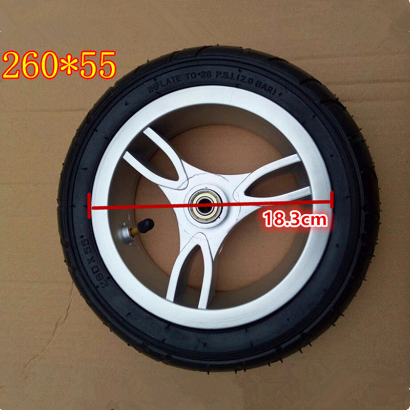 Children's tricycle stroller accessories wheel pneumatic tire tire inner tube outer tube good Leift wheel 260*55 and 300*75