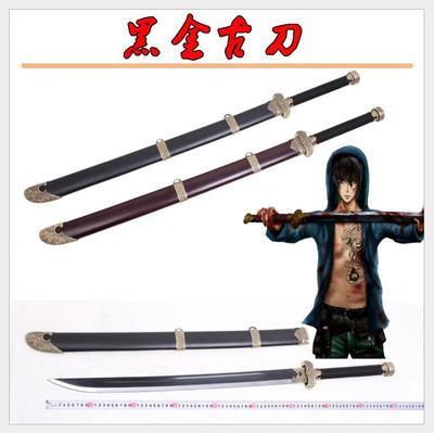 taobao agent Tomb Raider Black Golden Ancient Sword Stuffy Bottle Zhang Qiling Cosplay Cosplay Weapon Unreparalliated Blade