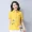Áo thun nữ tay ngắn 2019 hè mới thon gọn phần mỏng mảnh cotton giản dị và vải lanh nữ phong cách lót thủy triều - Áo phông