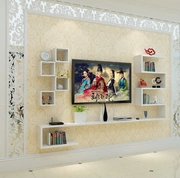 Sáng tạo TV nền tường khung trang trí Vách ngăn kệ tường Phòng khách treo tường TV tủ đơn giản và hiện đại - Kệ