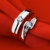 Tính khí hoang dã nhẫn thời trang nam giới và phụ nữ vài chiếc nhẫn bạc Châu Âu và Mỹ người yêu đơn giản kết hôn sống miệng chiếc nhẫn kim cương