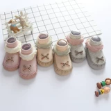 Детские осенние демисезонные нескользящие носки для новорожденных подходит для мужчин и женщин для девочек, тонкая хлопковая обувь для раннего возраста, мягкая подошва