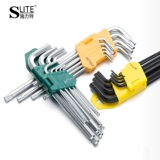 Мощный шестиугольный корпус гаечного ключа 1,5-10 мм расцвета сливы с отверстиями Группа инструментов T10-T50 Gonging 1/16