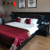 Nội thất khách sạn nội thất tiêu chuẩn giường ngủ đầy đủ bộ tùy chỉnh hiện đại tối giản đầu giường bàn mềm túi đôi giường 1,8 mét Nội thất khách sạn