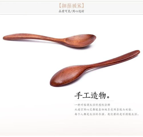 Аудитория полна маленькой деревянной стеблевой ложки ложки ложки ложки медовой ложки, экологически чистого легкого HS-5914