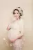 194 studio ảnh phụ nữ mang thai chụp ảnh cho thuê quần áo ảnh bà bầu đẹp ren trắng ảnh thời trang váy cổ tích shop đầm bầu Áo thai sản